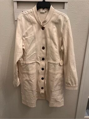 Spartina 449 Daufuskie Island Cream Utility Jacket Dress NWT Women’s XL